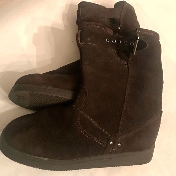 Marc Fisher MFerra Boots Brown leather winter insulated brown Shoes women’s 7 - Picture 7 of 9